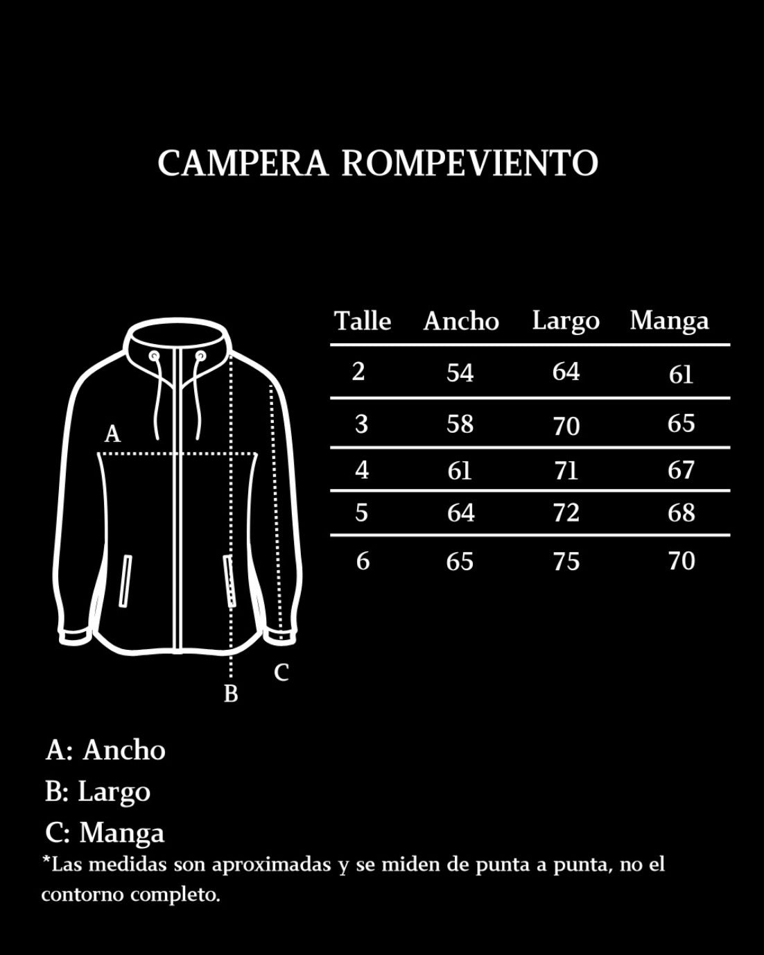 Campera rompeviento