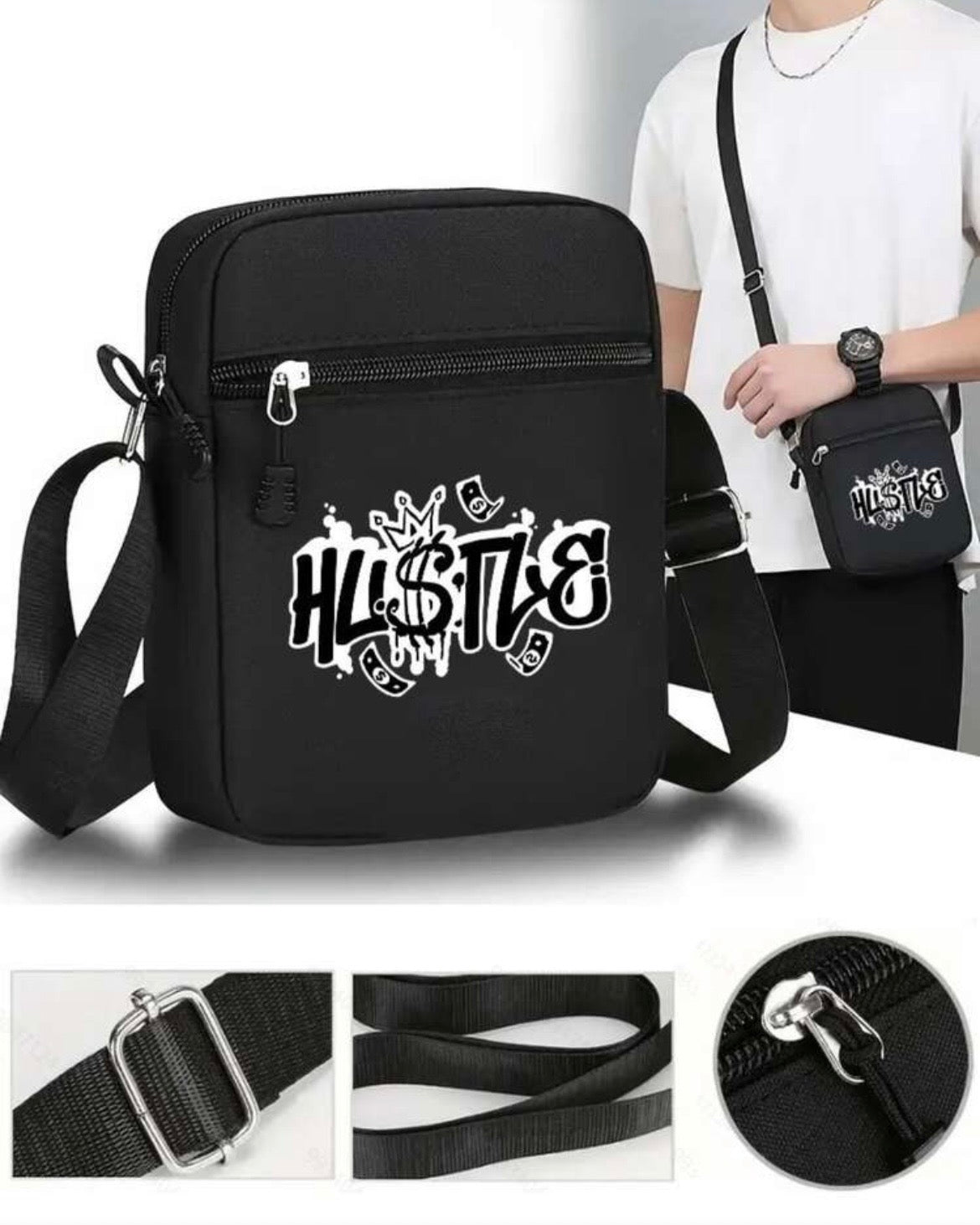 Gorra Street + Riñonera Crossbody Lingrui
