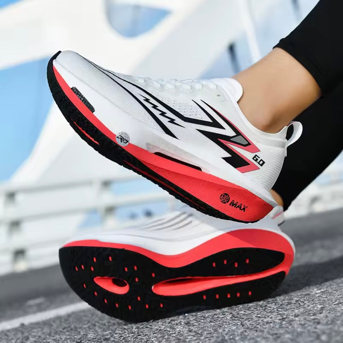 Zapatillas Running Pro Max 6.0 – Velocidad Extrema y Amortiguación de Alto Impacto
