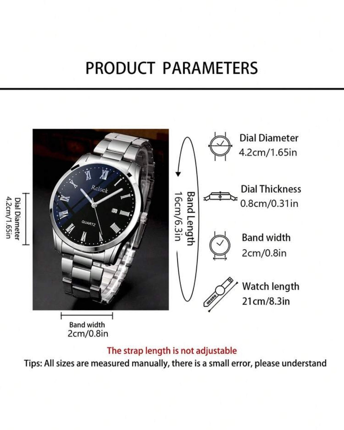 Reloj de Cuarzo Minimalista y Casual para hombre